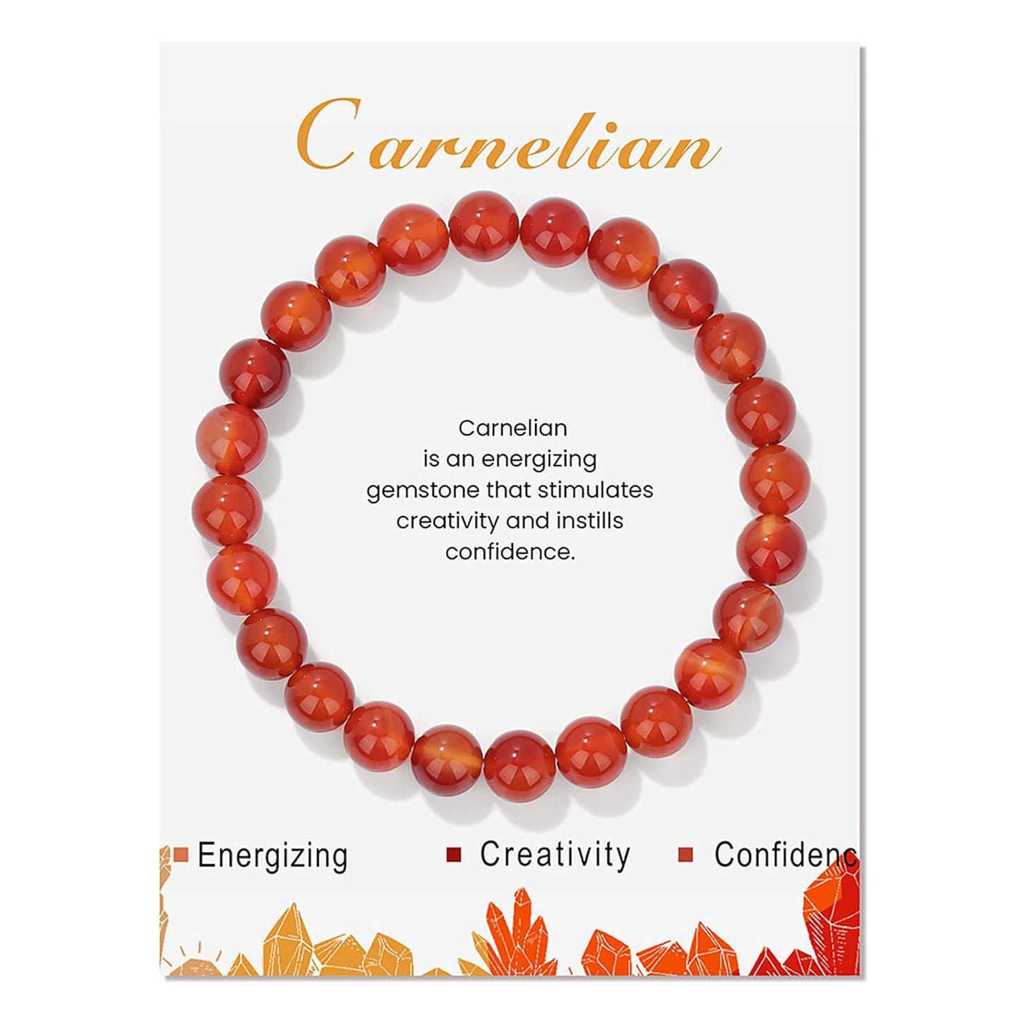 Crystal Carnelian Bracelet