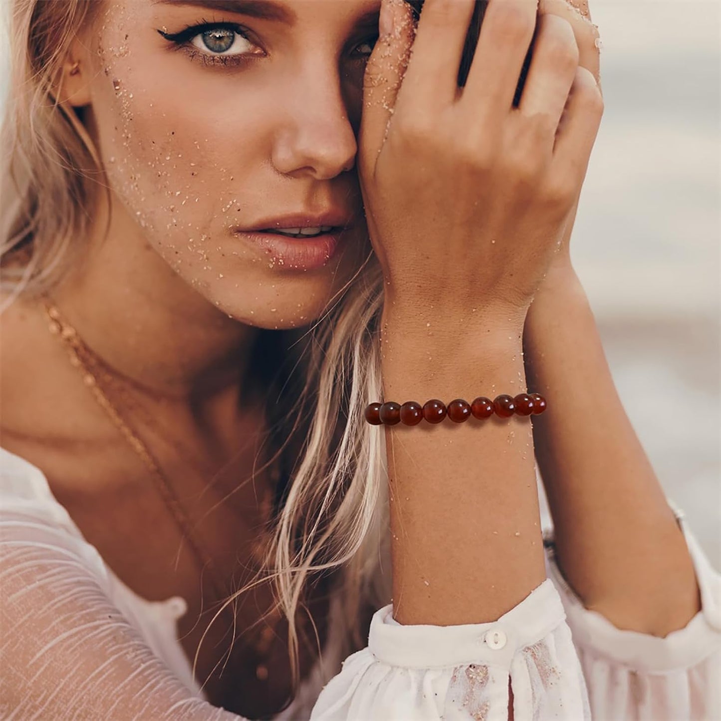 Crystal Carnelian Bracelet