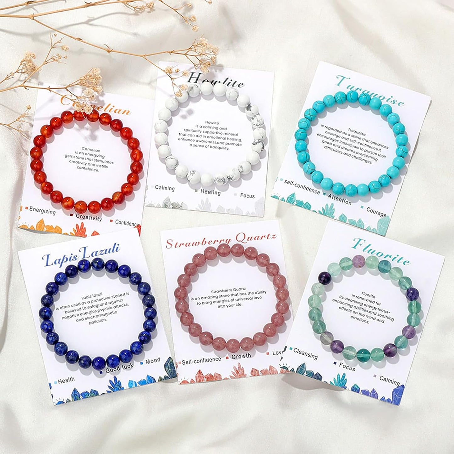 Crystal Carnelian Bracelet